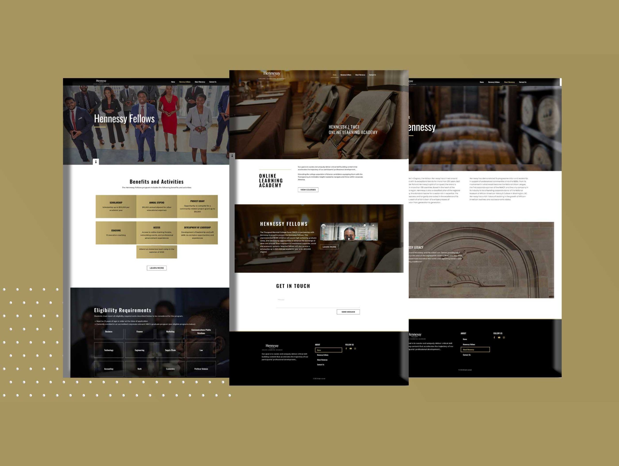 Hennessy + TMCF Academy Website Design