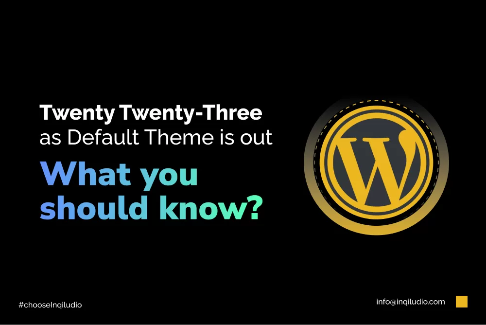 The default WordPress theme is Twenty Twenty-Three (2023)